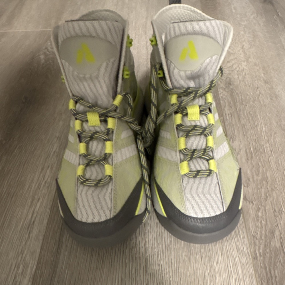 Eddie Bauer Men's Hiking Trail Shoes Gray Neon Yellow Lace‎ Up Outdoor Size 8